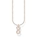 Produktbild Thomas Sabo Damen Halskette Infinity roségold 925 Sterlingsilber, 38-45 cm Länge