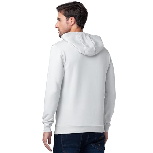Image of Being Human Men's Solid Cotton Blend Long Sleeve Hoody | Men's Hoodie