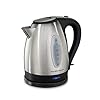 Hamilton Beach Electric Tea Kettle, Water Boiler & Heater, 1.7 Liter, Cordless Serving, 1500 Watts for Fast Boiling, Auto-Shutoff and Boil-Dry Protection, Stainless Steel (40880)