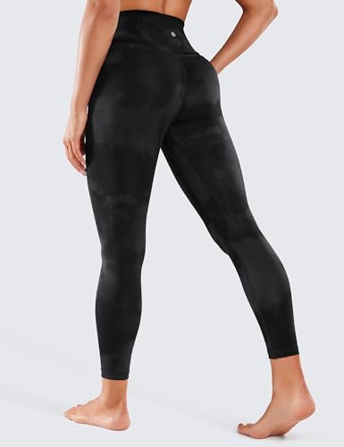 Image of CRZ YOGA Naked Feeling Leggings 25'' | Sleek, Decent Compression, Yoga, Hidden Waistband Pocket, for Women