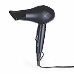 IONOS Travel Hair Dryer with Status Styling Technology - 1000W, 2 Speeds, Dual Voltage, Folding & Lightweight (IONTHD1PB10)