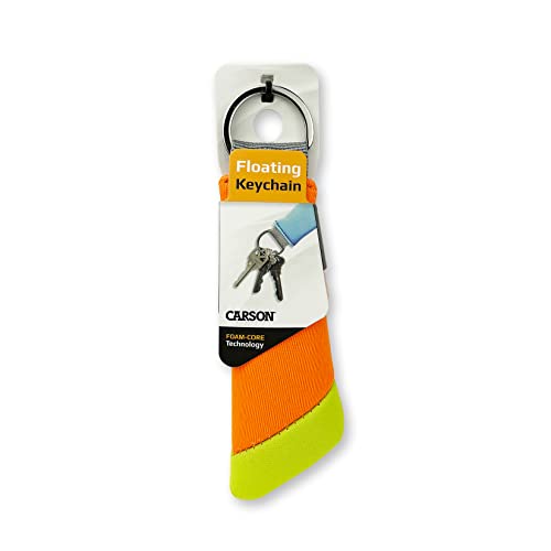 Carson Floating Keychain with Lightweight Foam Core Technology, Green/Orange (FA-30 01) - Image 3