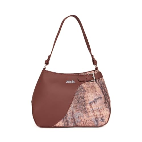 Image of ZOUK Ira Handbag | Stylish Women's Handbag | Luxury Shoulder Bag for Women | Trendy | Fancy Ladies Handbags | Small Purse for Events | Water-Resistant
