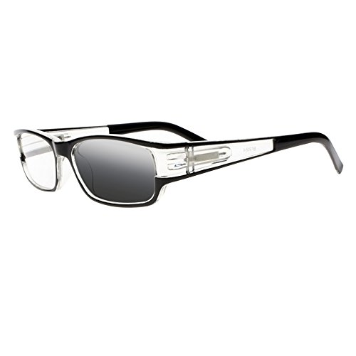 Transition Photochromic Half Transparent Designer Reading Glasses UV400 Sunglasses
