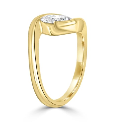 14K White Gold Plated Oval Cut Moissanite Solitaire Ring for Women in 925 Sterling Silver – Engagement, Proposal & Valentine's Day Gift3