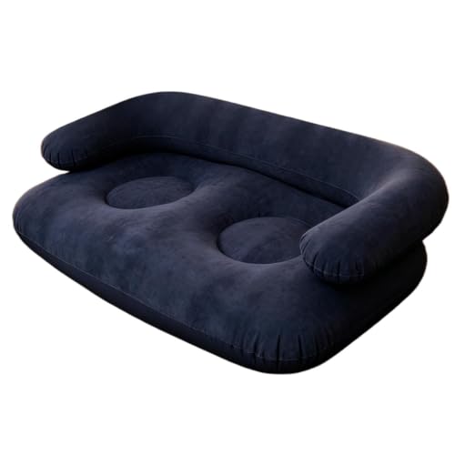 Sofá inflable con apoyabrazos de apoyo y textura suave de terciopelo 2