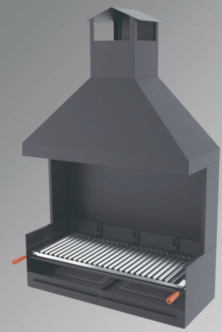 BARBECUE BRICOSOL FR CARBONE E LEGNA MODELLO BV-102 DI FM BARBECUE