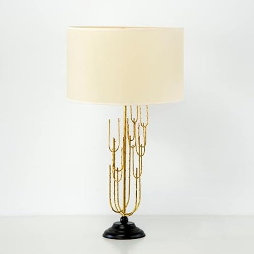 Lampara Sobremesa 17X50 Metal Dorado Sin Pantalla