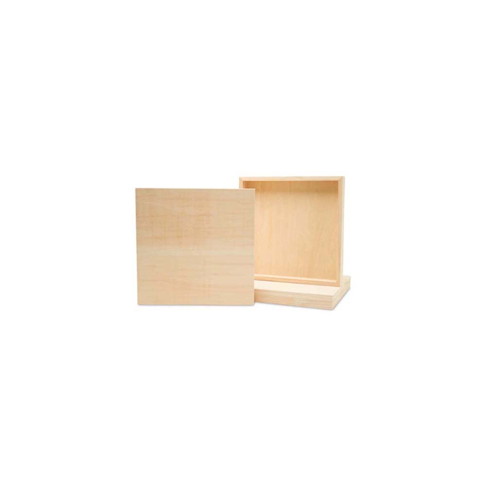 Kleine Quadratische Holz-Leinwand 10,2x10,2 Cm – Unlackiert, Für Malerei, Basteln & Deko