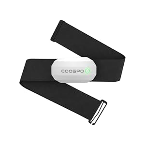 COOSPO Bluetooth Heart Rate Monitor Chest Strap H808S, ANT+ BLE HR Monitor Chest, HRM IP67 Waterproof, 300H Battery Life