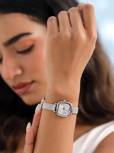 Image of Retro Hues Collection Analog Stainless Steel Wrist Watch for Women | Birthday Anniversary Gift