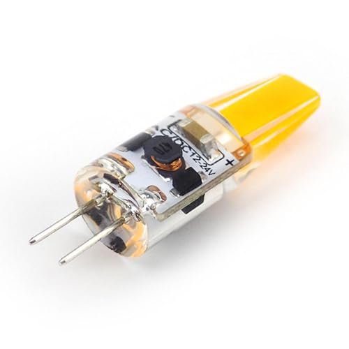 G4電球 | LED電球12V DC調光機能付き | 14W G4ハロゲンに相当する1.4W | 透明度の高いシリコンG4 LED電球| ペンダントライトとデスクライト用のLEDライト