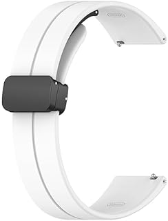 Next Store (18mm) Watch Band for Huawei Watch GT 4 41, Flexible Silicone Strap with Magnetic Folding Clasp for Men and Women