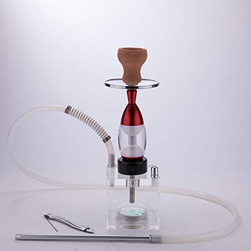 Rteanb Shisha Shisha Bar Shisha Full Set Klar Bar Shisha Set Luminous Topf mit Licht for eine bessere Shisha Shisha…