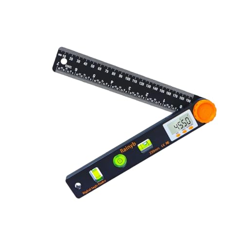 ULTECHNOVO デジタル角測定器 角プロトラクター 木工用計測ツール フルレンジ 軽量 エルゴ ックデザイン ロック機能付き