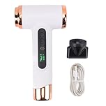 Cordless Hair Dryer with Digital Screen, 15000mAh USB Rechargeable, 200W Portable for Students' Dormitory (White)