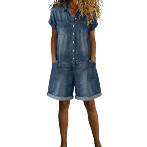Pantalones cortos de mezclilla holgados para tardes de verano