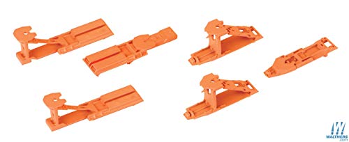 Walthers Proto HO Scale Trailer Hitch Accessory Flat/Intermodal Well Cars 6-Pack