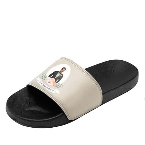 Custom Wedding Slippers Personalized Bridal Sandals Sunflower Wedding Gifts Perfect for Bridesmaids Bridal Party2