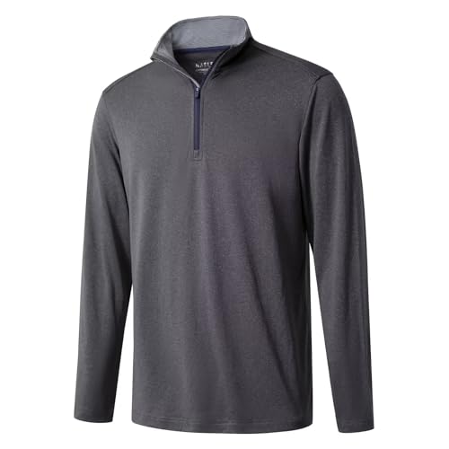 M MAELREG Mens Pullover Quarter Zip Golf Sport Casual Long