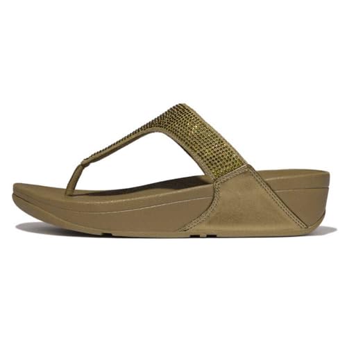 Image of Fitflop LULU CRYSTAL EMBELLISHED TOE-POST SANDALS