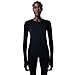 Sweaty Betty Women's Athlete Seamless Crewneck Long Sleeve Workout Top Top, Black, Large