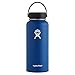 Hydro Flask 32 oz Double Wall Vacuum Insulated Stainless Steel Leak Proof Sports Water Bottle, Wide Mouth with BPA Free Flex Cap, Cobalt
