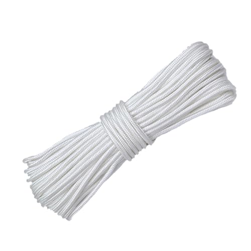 BHSTTNIXP Cable de persiana de 30 m x 1 mm, cuerda de nailon para persianas romanas, cable de repuesto duradero para persianas al aire libre e interior (blanco)