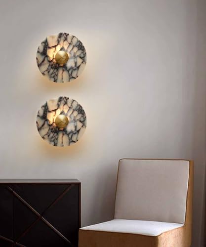 Aplique de pared circular con cableado para eliminar cables vistos en el pasillo 4