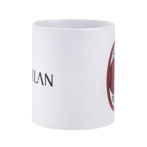 AC Milan Mug, ACM_Tasse Unisex Erwachsene, Weiß, Rossonero