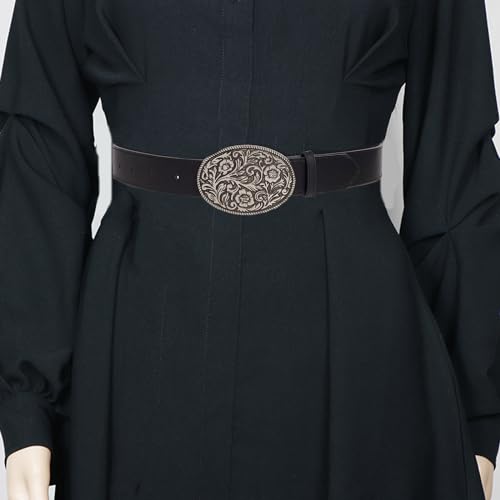 Durably PU Leather Waist Belt Ethnic Style Western Waist Belt for Girl Women Decorative Waist Belt for Coat Skirts Jeans3