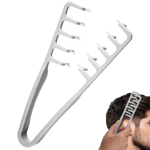 ELIDENZ Texture Comb for Men, 2 Pcs. + 1 Gift Natural Texturizing and Styling Comb, Creates Fluffy Hairstyles, Ideal for Daily Grooming