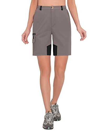 Little Donkey Andy Shorts de golfe feminino 23 cm leve stretch short cargo de secagem rápida caminha