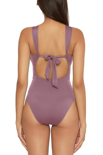 BECCA Women's Standard Color Code Convertible Bandeau One Piece Swimsuit, Asymmetrical Straps, Bathing Suits2