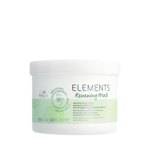 WELLA PROFESSIONALS Mascarilla Wella Elements Gr Nueva Sin Sulfatos Ni Siliconas, Con Aloe Vera, Banana, 500 Mililitro