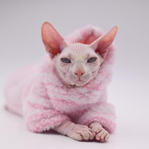 Sphynx Roupas para gatos roupas quentes para gatos outono e inverno sem pelos roupas para gatos Devo