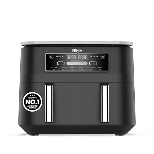Ninja Foodi Dual Zone Digital Air Fryer 2 Drawers 6-in-1 Black AF300UK