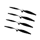 chusike 4 Sätze Propeller RC-Flugzeugpropeller Geräuscharme Propeller Mini-Flugzeugpropeller für Trojan EPP 400 mm/Mini F4U EPP 400 mm 761-9 T-28 400 mm / 761-8 F4U 400 mm / 76108R F4U Corsair 400 mm