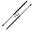 2 Pieces (Set) Tuff Support Hatch Lift Supports Compatible With: 1988 To 1991 Honda Civic 3 Doors, 1982 To 1985 Nissan Sentra, Datsun Sentra Coupe