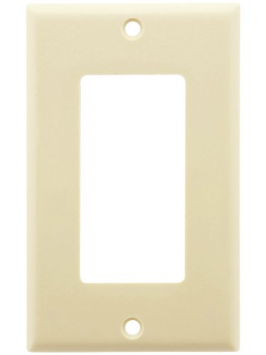 Leviton 80401-A 1-Gang Decora Wallplate, Almond