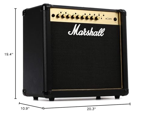Image of Marshall MG50GFX Combo Guitar Amp - Clean, Crunch, Overdrive Channels | Reverb /Delay Digital Effects | 3-Band EQ | 3.5 mm Headphones Out | 30W Output| Footswitch Included - Black