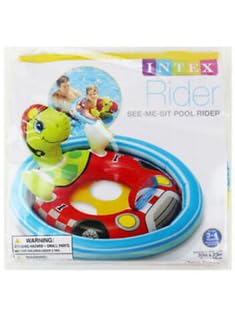 Image of Inflatable Kiddie Float | Water Baby Floater for Kids| Safe Anti-flip Diaper Style Swim Tube Rider| Swim Pool Tube for Toddlers|Multicolor Cute Swimming Pool Safety Seat (Turtle)