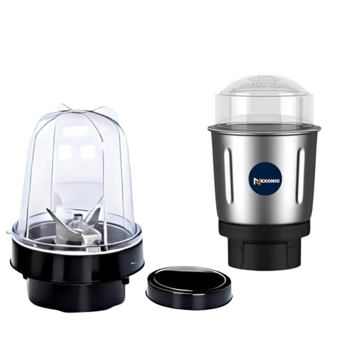 Image of Heavy Quality Chutney500 ML for All mixer Grinder & Unbreakable bullet mixer grinder set with a versatile bullet mixer juicer300 mL universal 4-teeth coupler,2-slot compatible.