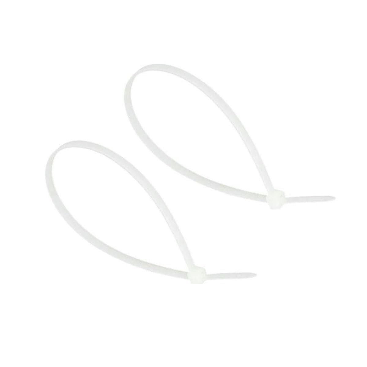 2 * 60 2 * 80 2 * 100 2 * 120 2 * 150 2 * 200mm 1.8mm Width Black White Self-Lock Nylon Strap Wrap Ziptie Fasten Zip Ties Cable Tie-White 2x100mm-200Pieces
