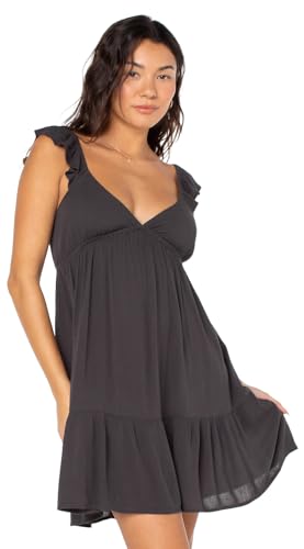 Roxy Womens Palmy Days Mini Woven Dress, Woven Dress, Phantom
