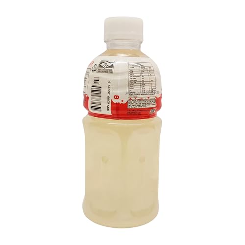 Image of Mogu Mogu Apple Juice Drink with Nata de Coco Jelly 320ml (Pack of 6)| Refreshing Tropical Thai-Made Sip & Chew Beverage