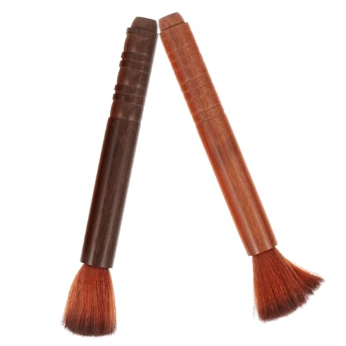 TOVINANNA 2Pcs Erhu Cleaning Wool Brush Soft Bristle Portable Cleaners for String Instruments Compact Gentle Instruments for Home and Use