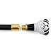 Black White Panda Walking Cane Fashion Decorative Walking Stick Gentleman Elegant Cosplay Cane Knob Crosier 93cm