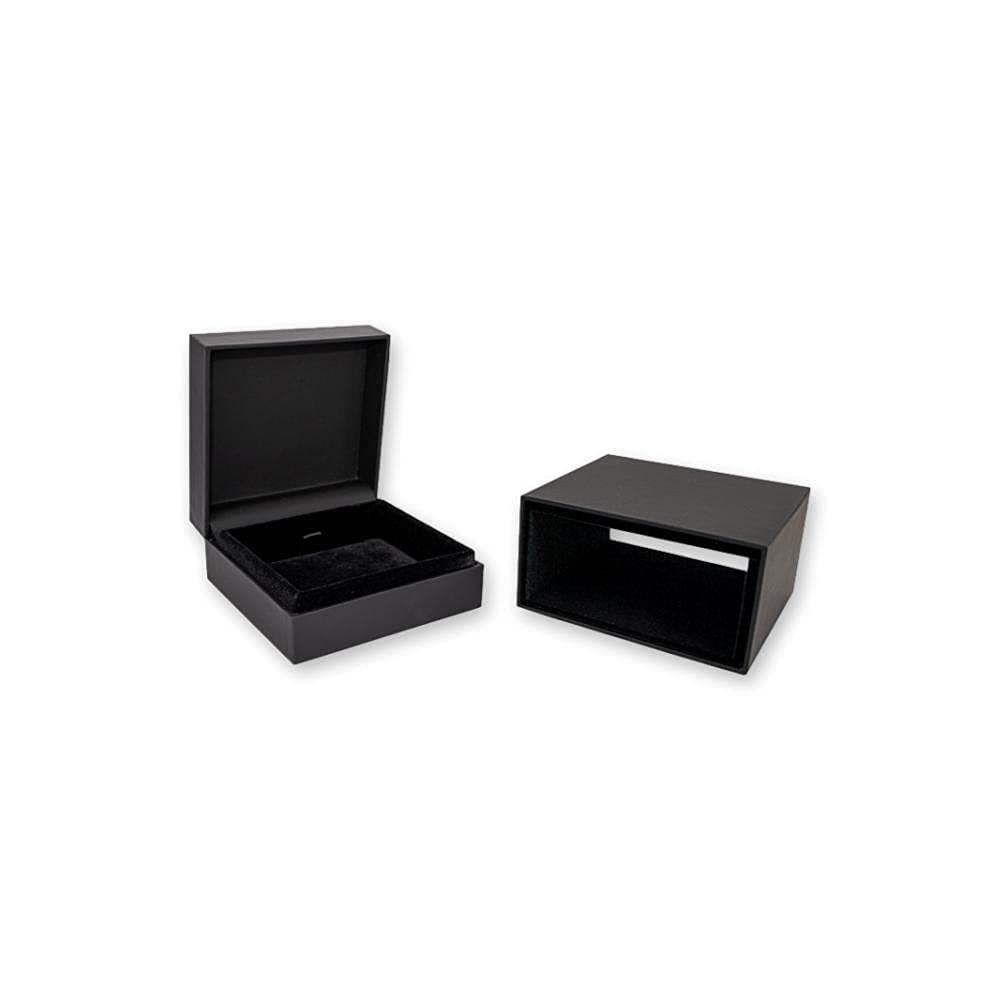 Jewellbox Black Deluxe Necklace Box - Elegant Jewelry Presentation And Storage For Bracelets, Necklaces, Bangles, And Earrings