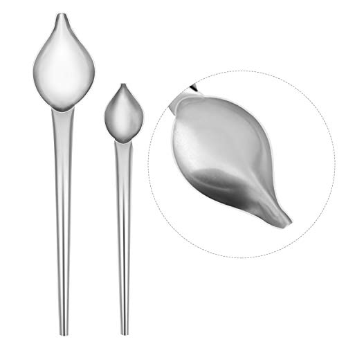 image for Cridoz 6 Pcs Stainless Steel Kitchen Cooking Tweezers Precision Tongs 